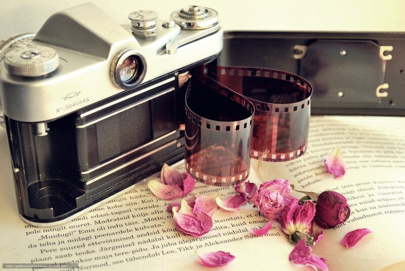Film Camera with Film Strip