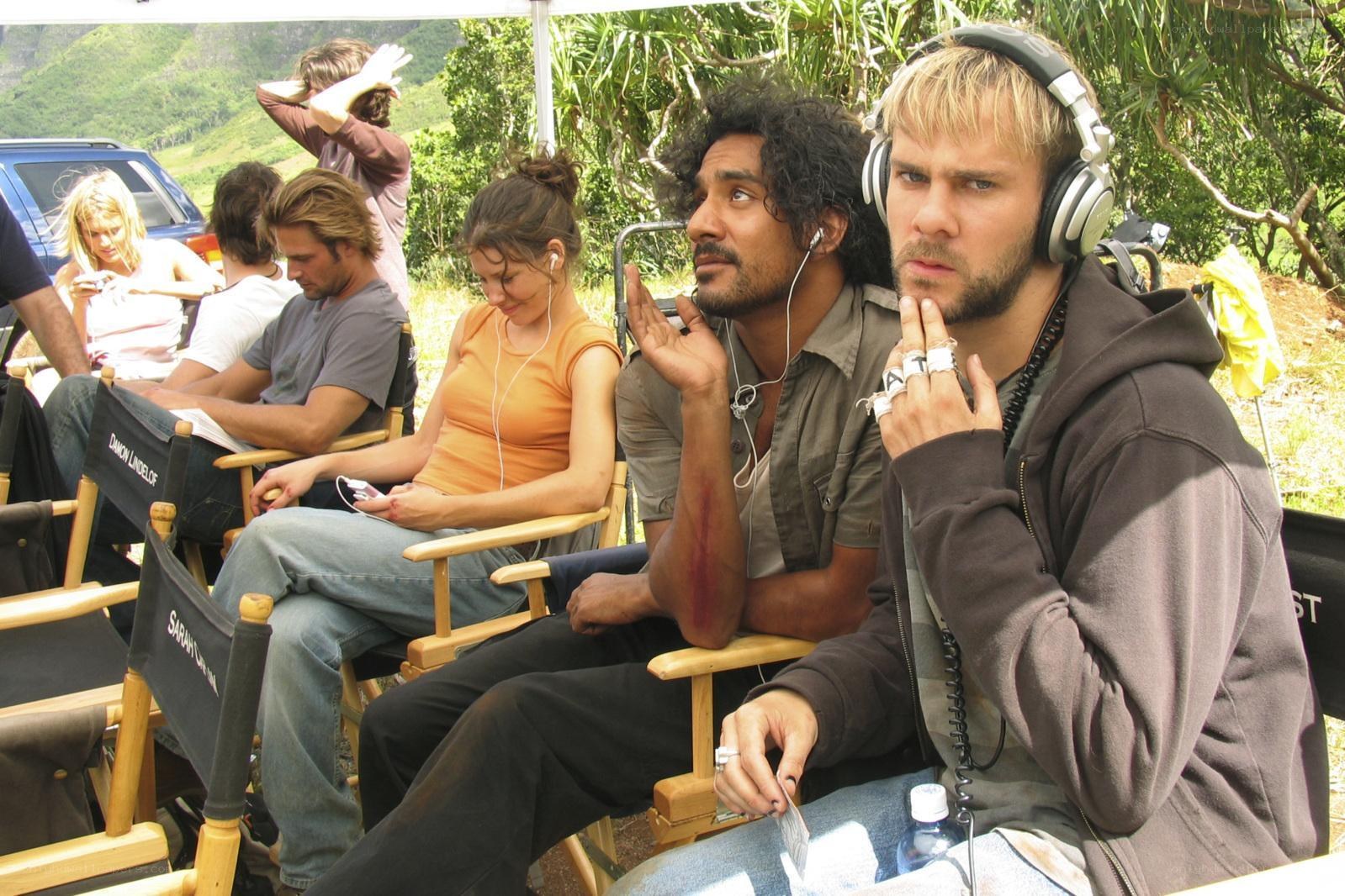 Film crew on set