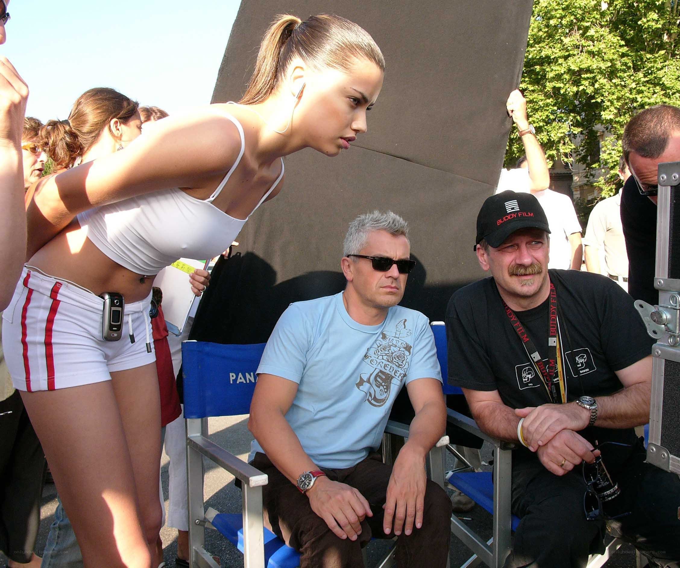 Film crew on set
