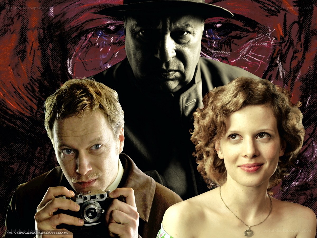 Film poster with three characters