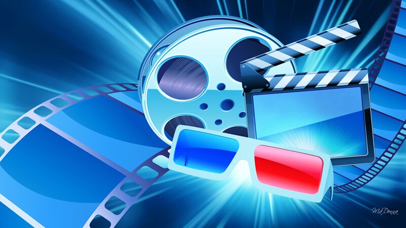 Film Reel and 3d Glasses