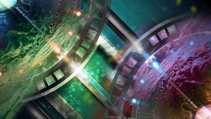 Film Reels in Space