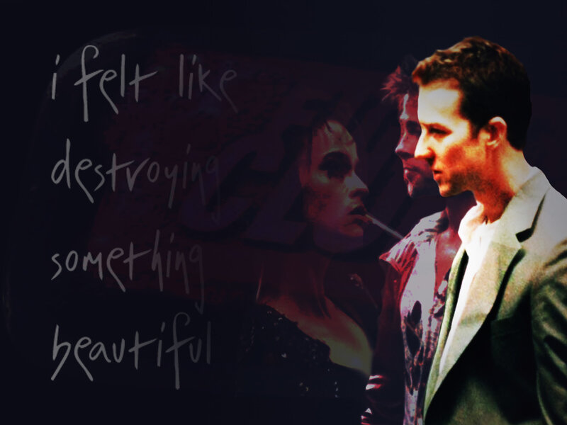 film scene with quote