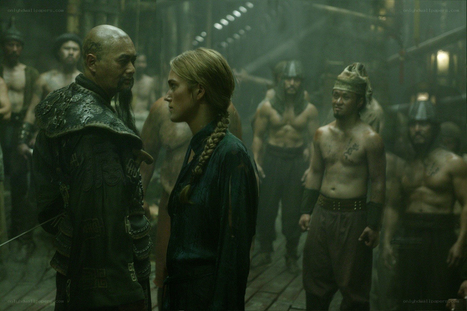 film scene with warriors