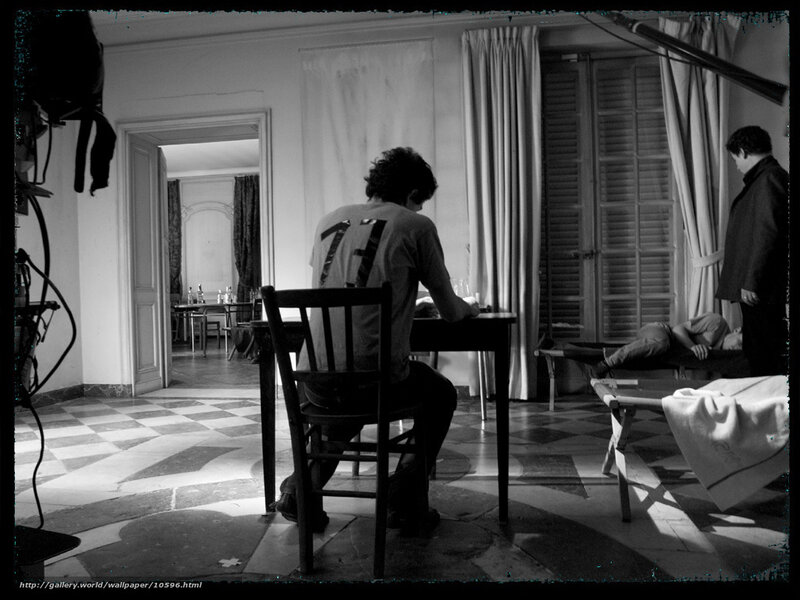 Film set behind the scenes