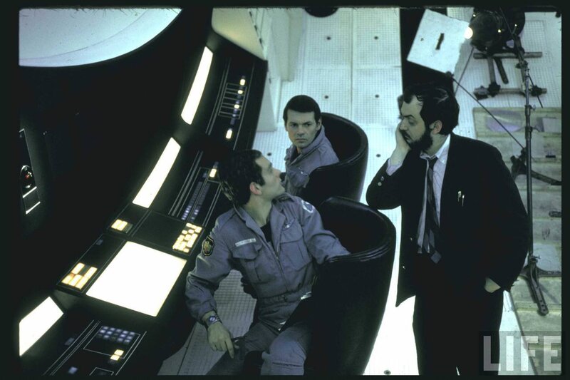 Film set of spaceship interior