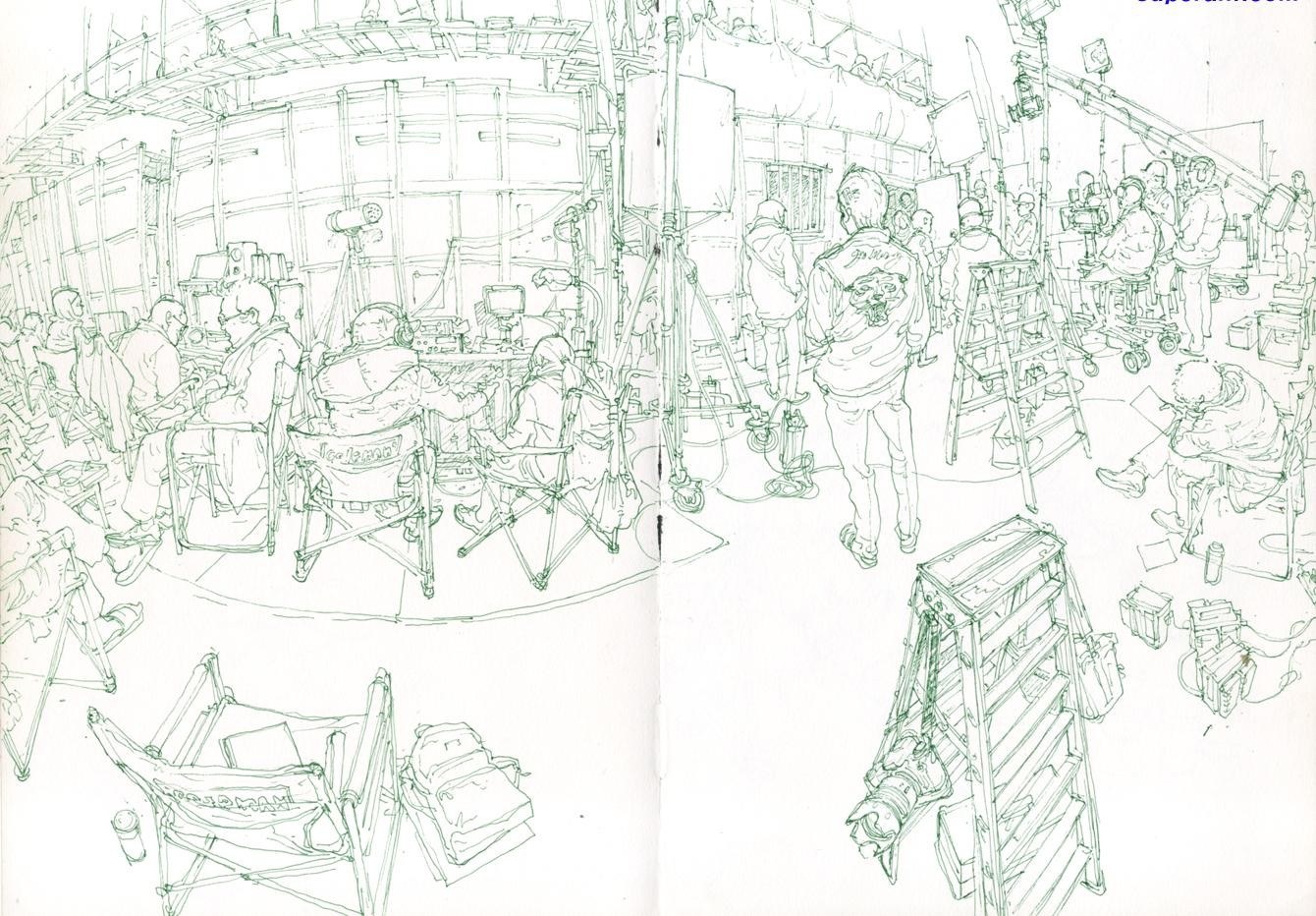 film set sketch
