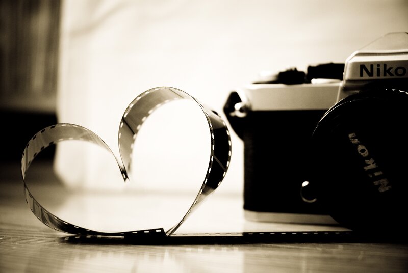 Film Strip Heart Shape