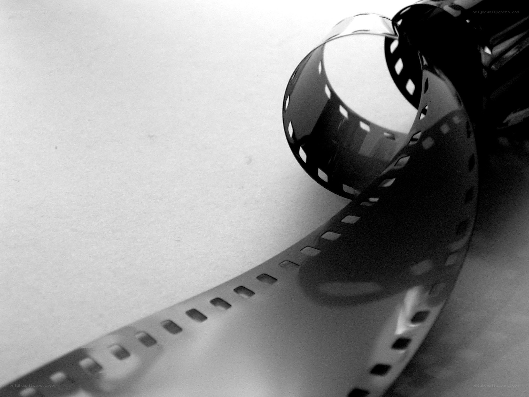 film strip on white surface
