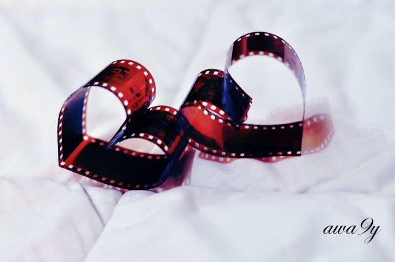 Film Strip Shaped Like Hearts