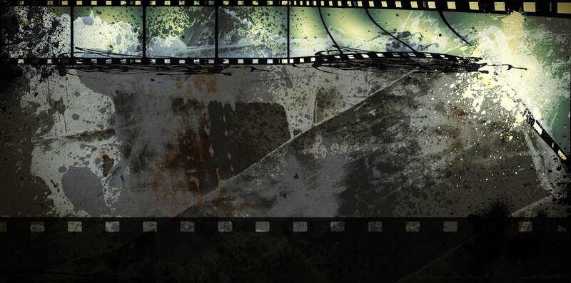 Film Strip with Grunge Texture