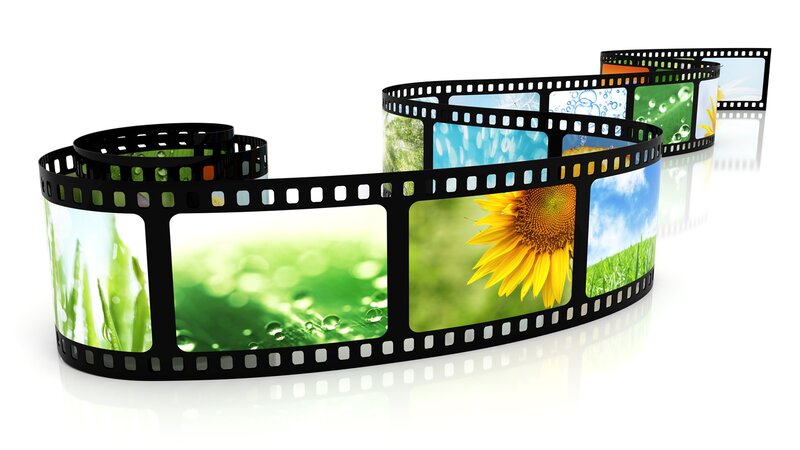 Film Strip with Nature Scenes