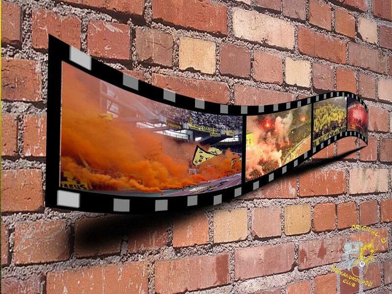 Film Strip with Stadium Scenes