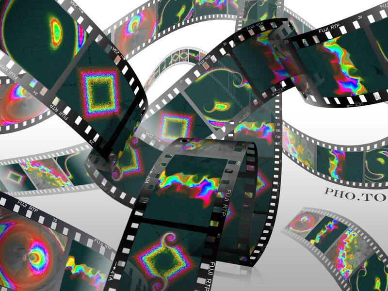 Film Strips with Fractal Patterns