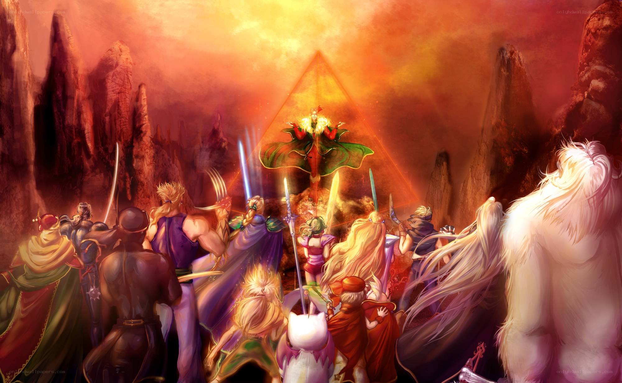 Final battle in a fantasy realm