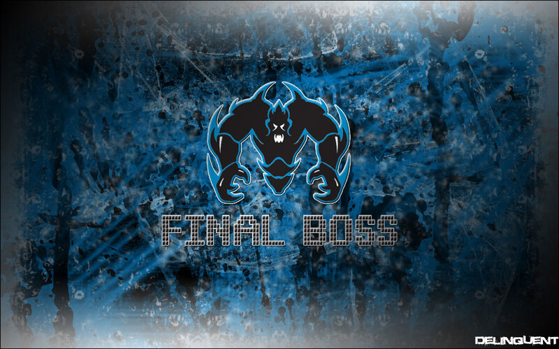 Final Boss logo wallpaper