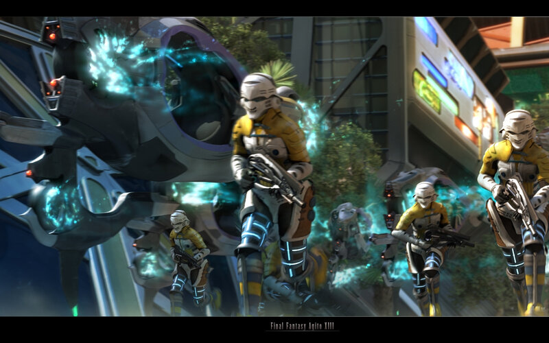 Final Fantasy Agito XIII soldiers
