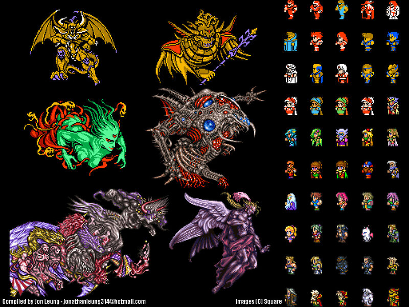 Final Fantasy boss sprites