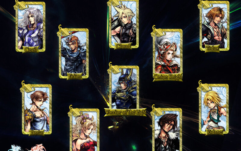 Final Fantasy character cards