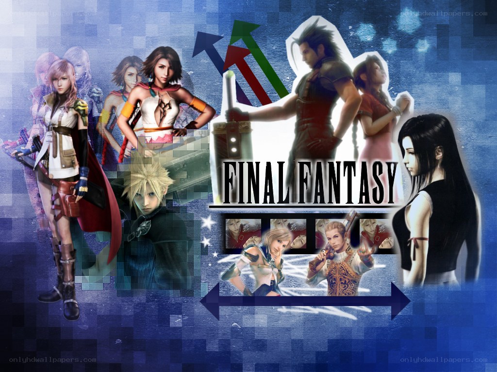 Final Fantasy character collage