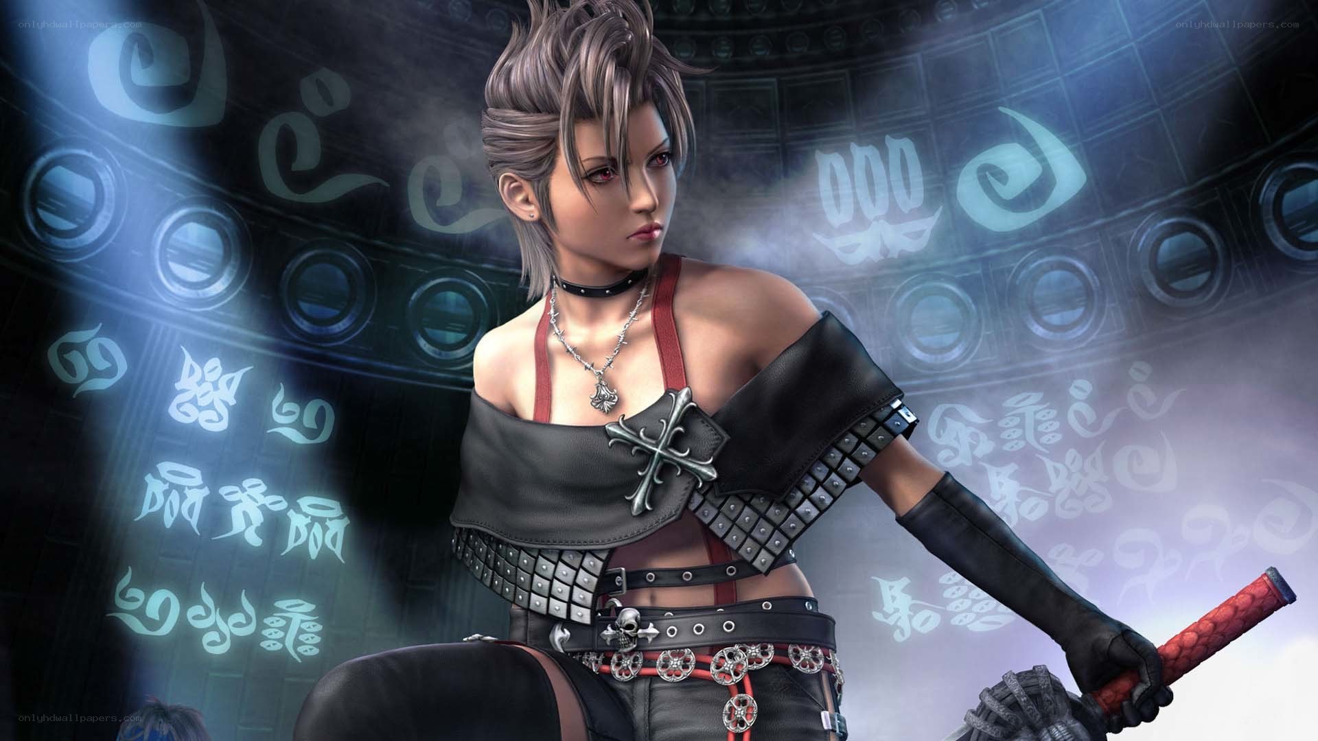 Final Fantasy character in dark armor