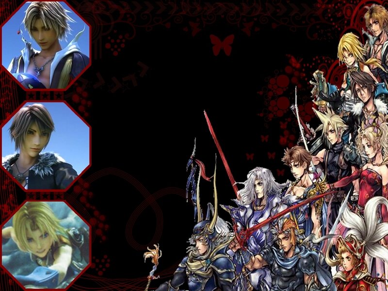 Final Fantasy characters collage