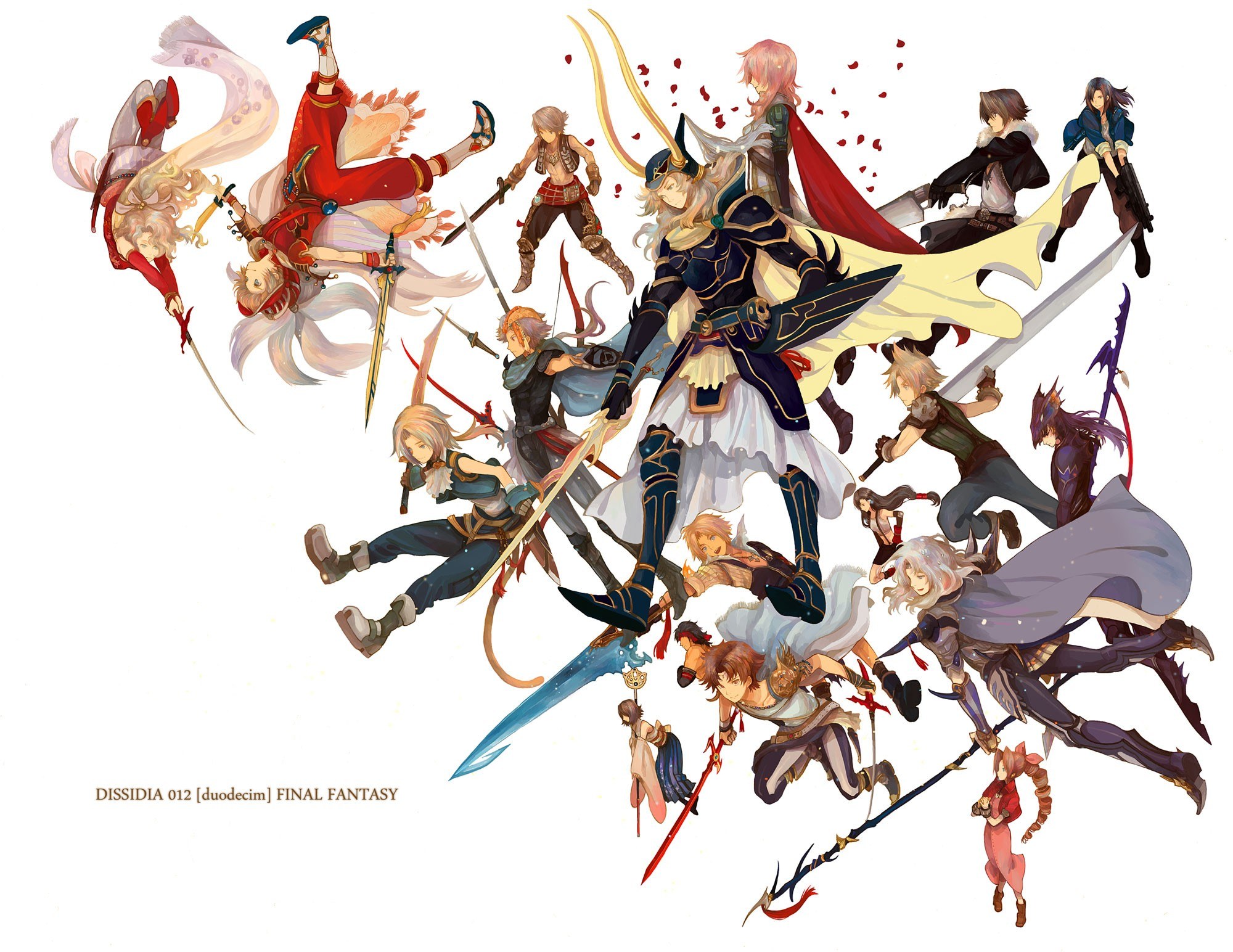 Final Fantasy characters collage