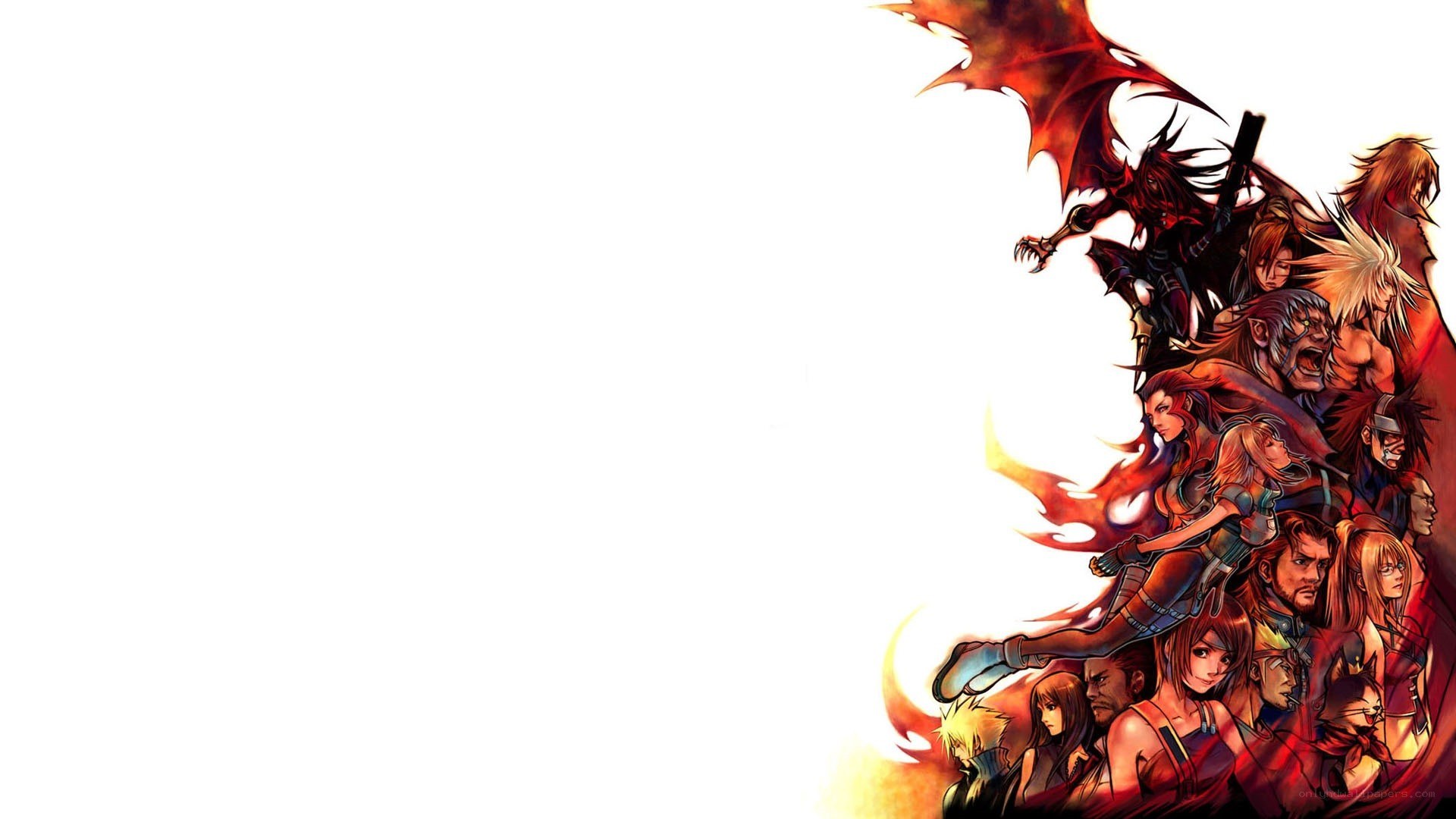 Final Fantasy characters collage