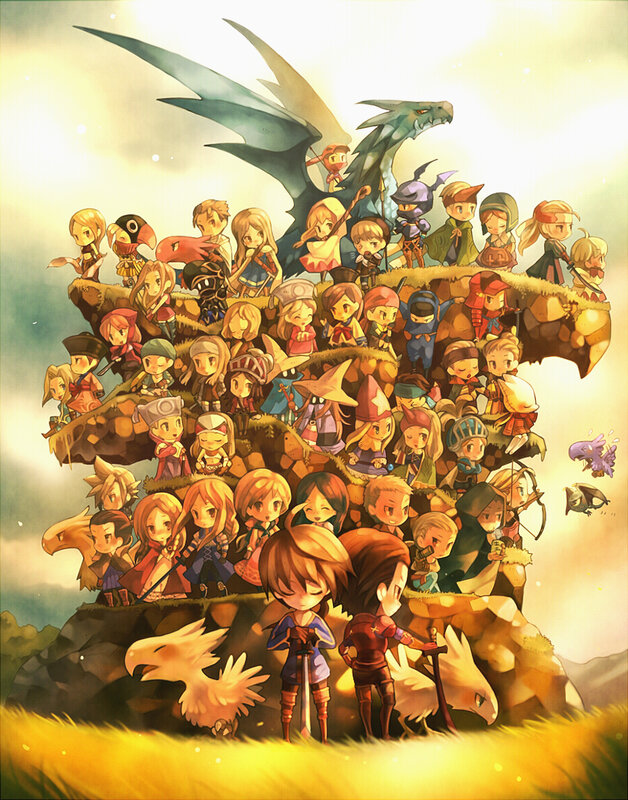 Final Fantasy characters gathering