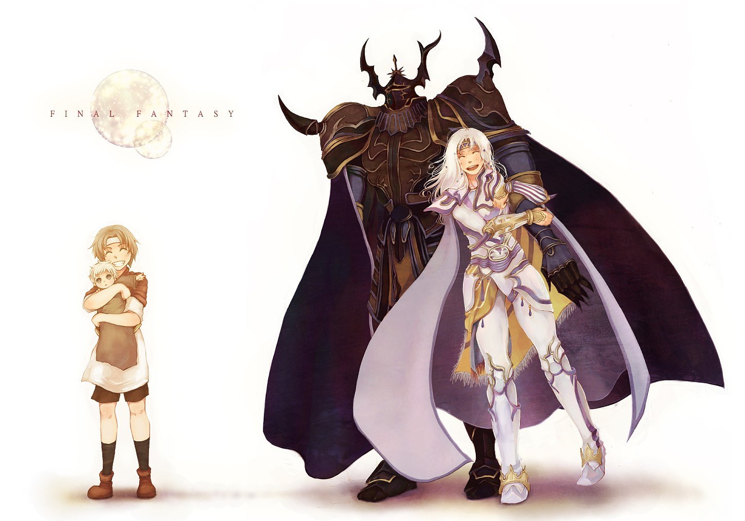 Final Fantasy characters illustration