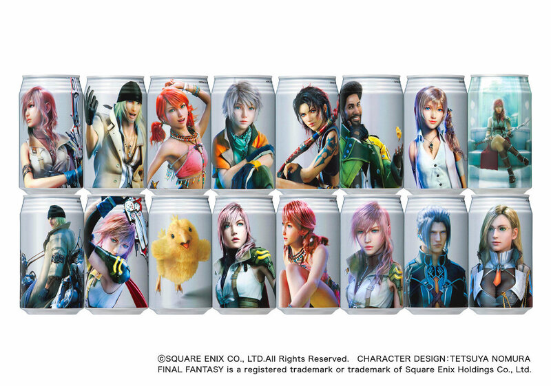Final Fantasy Characters on Cans