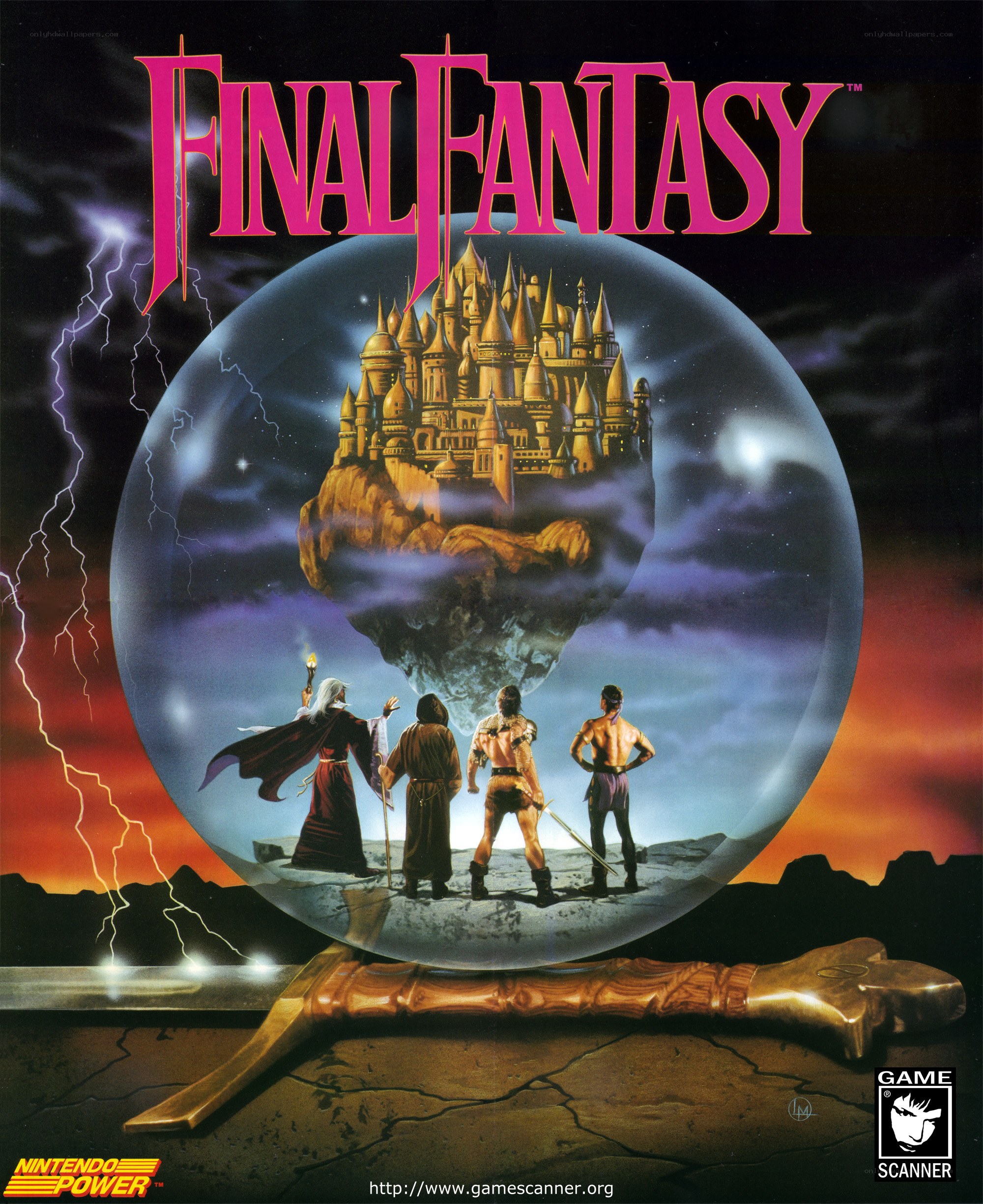 Final Fantasy game cover art