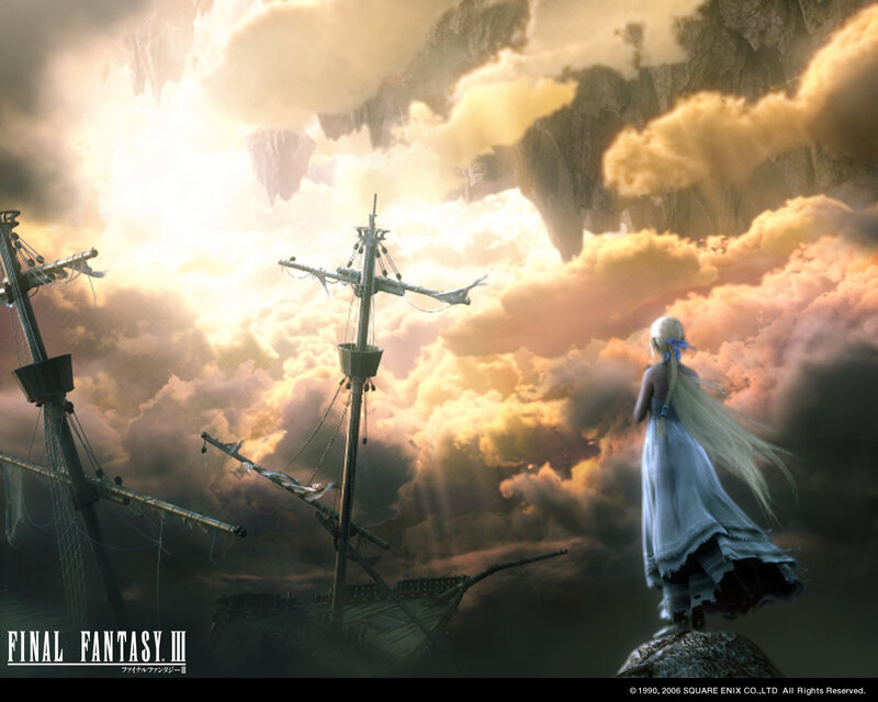 Final Fantasy III shipwreck scene