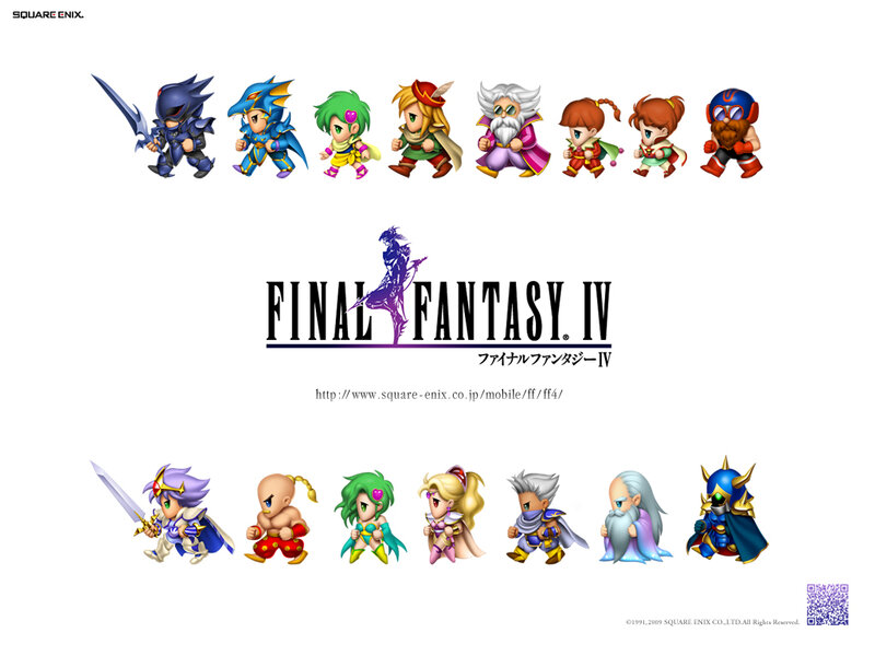 Final Fantasy IV character lineup