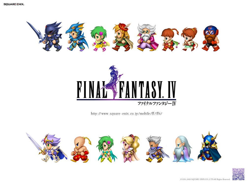 Final Fantasy IV character lineup
