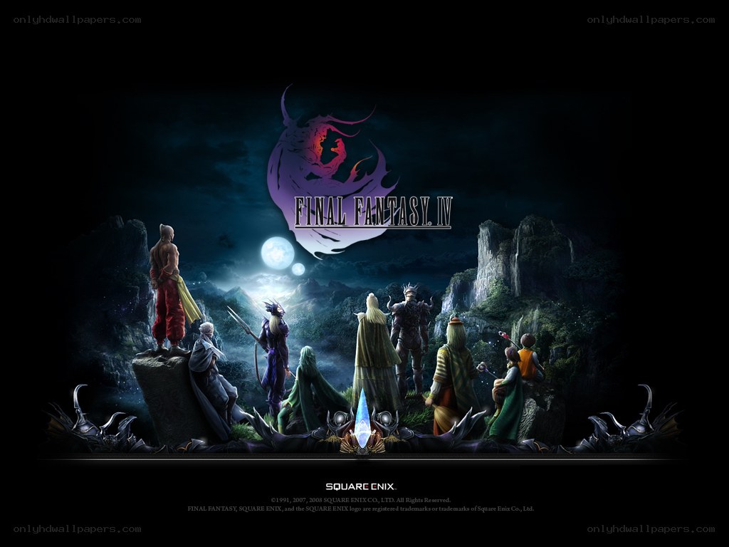 Final Fantasy IV character lineup