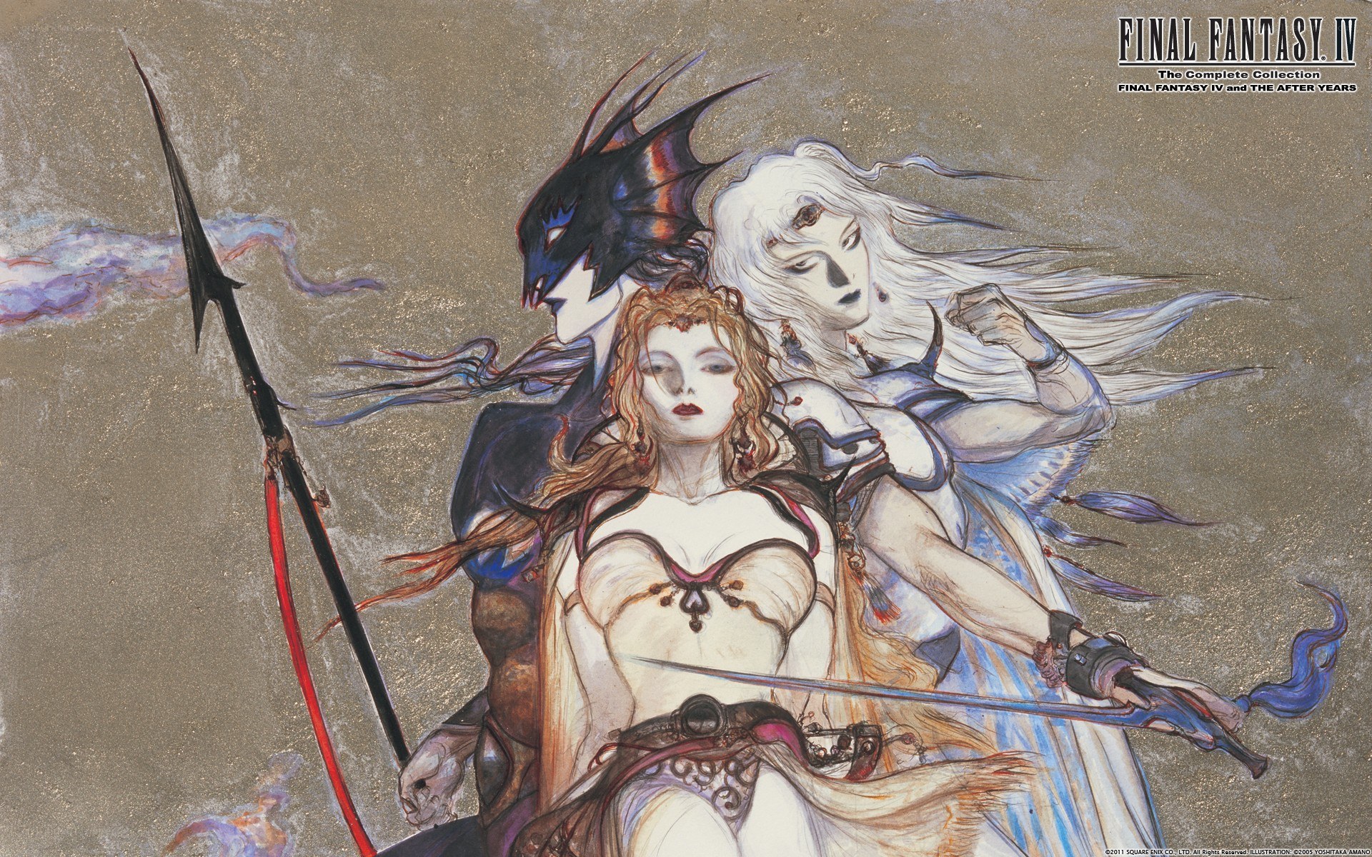 Final Fantasy IV characters artwork