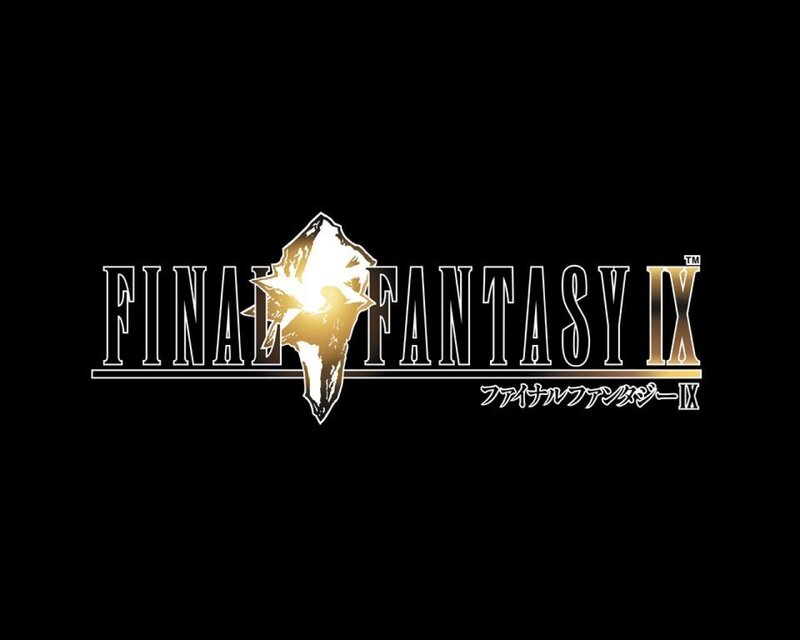 Final Fantasy IX Logo — Black, Dramatic