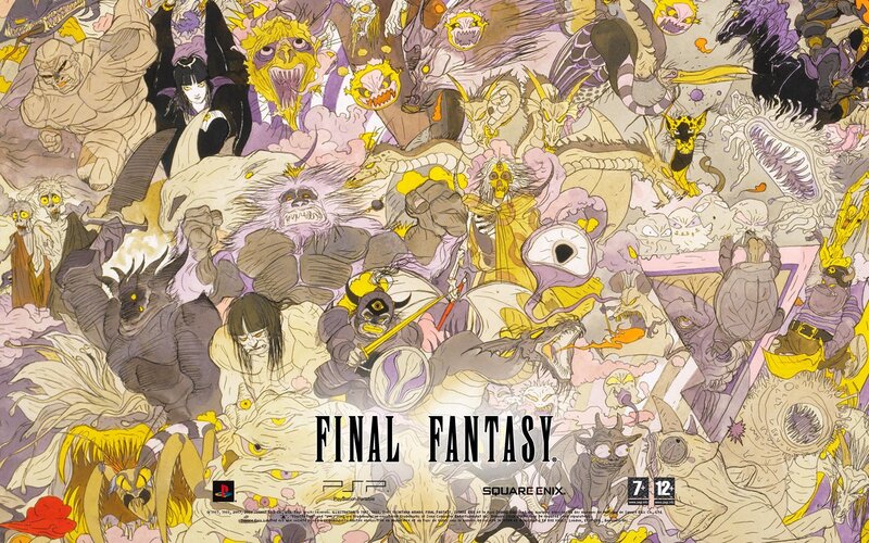 Final Fantasy monster collage