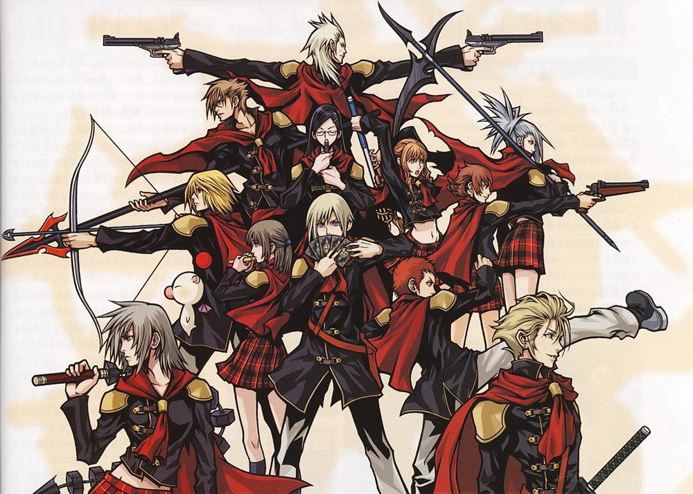 Final Fantasy Type-0 cast illustration