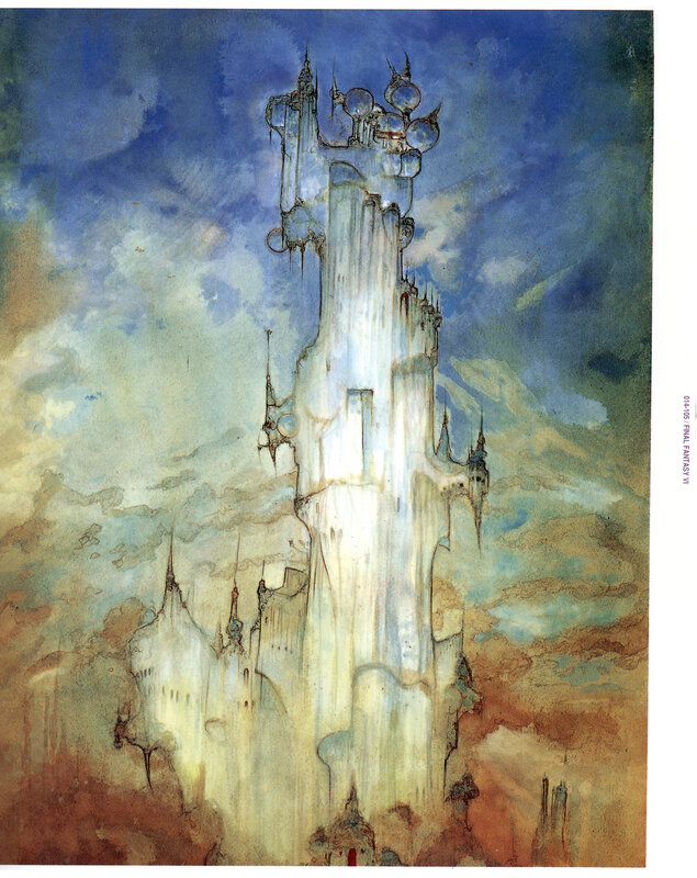 Final Fantasy VI castle concept art
