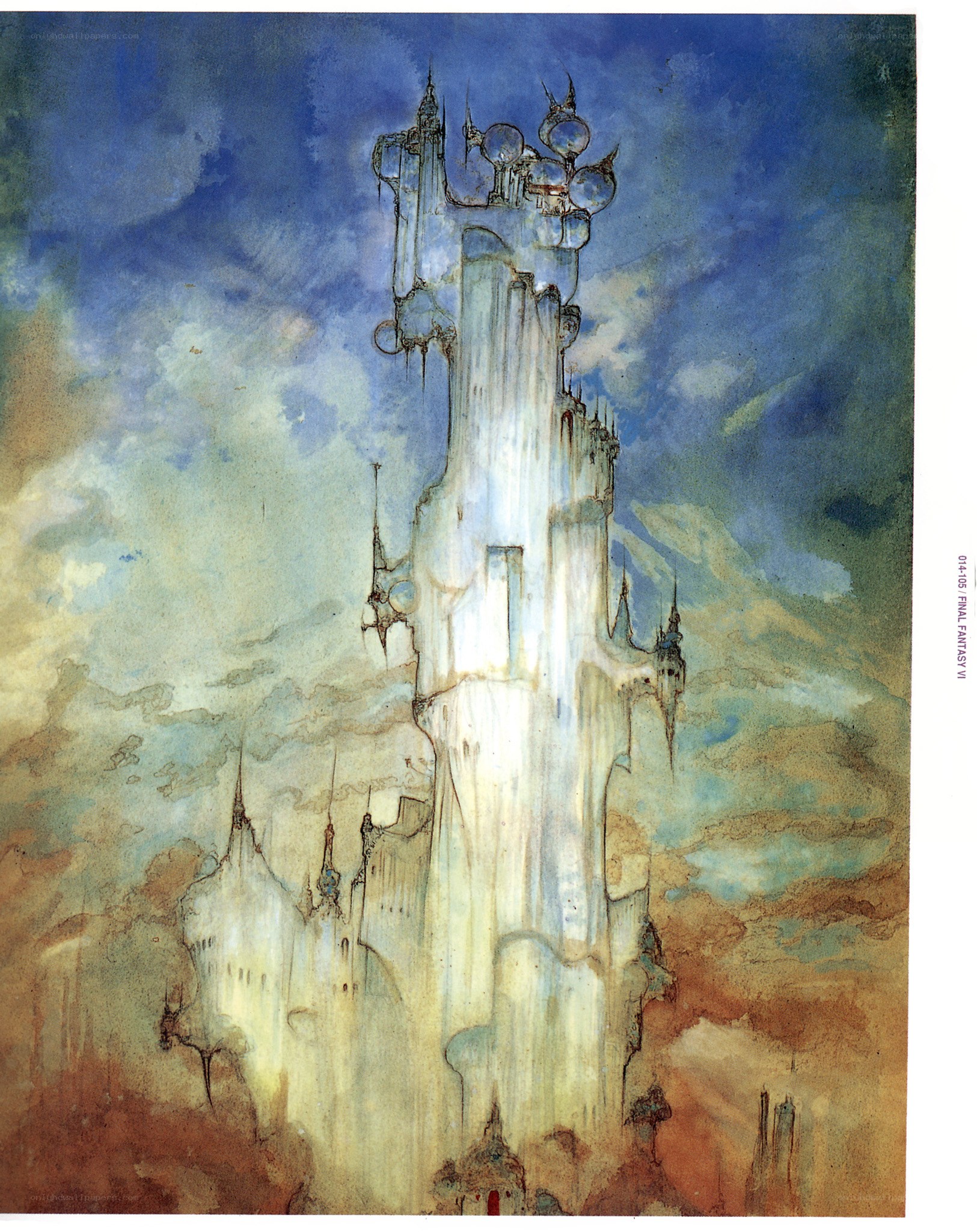 Final Fantasy VI castle concept art