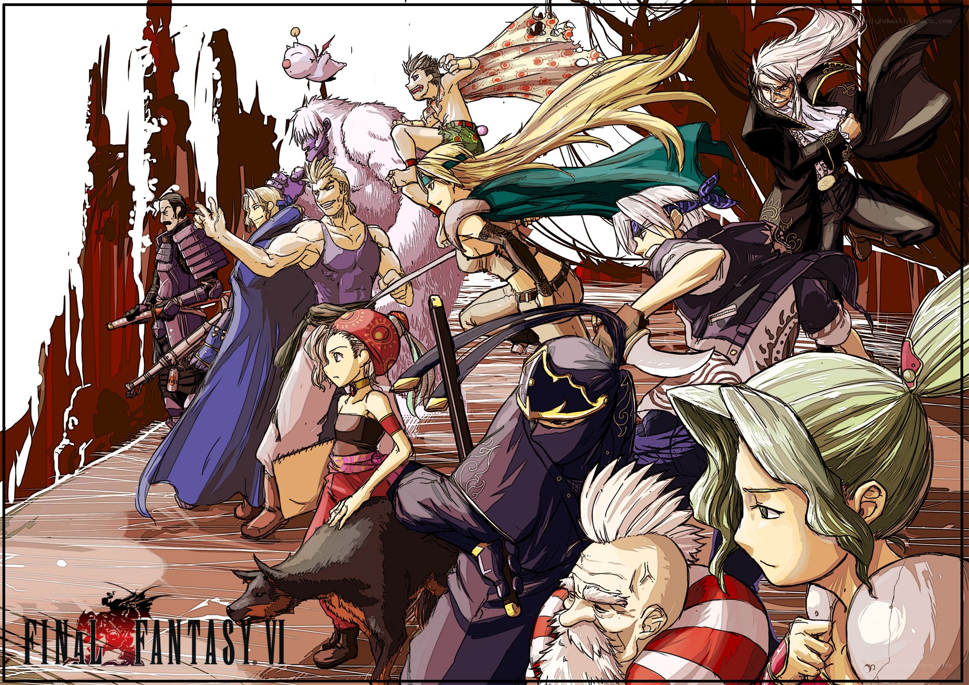 Final Fantasy VI character lineup