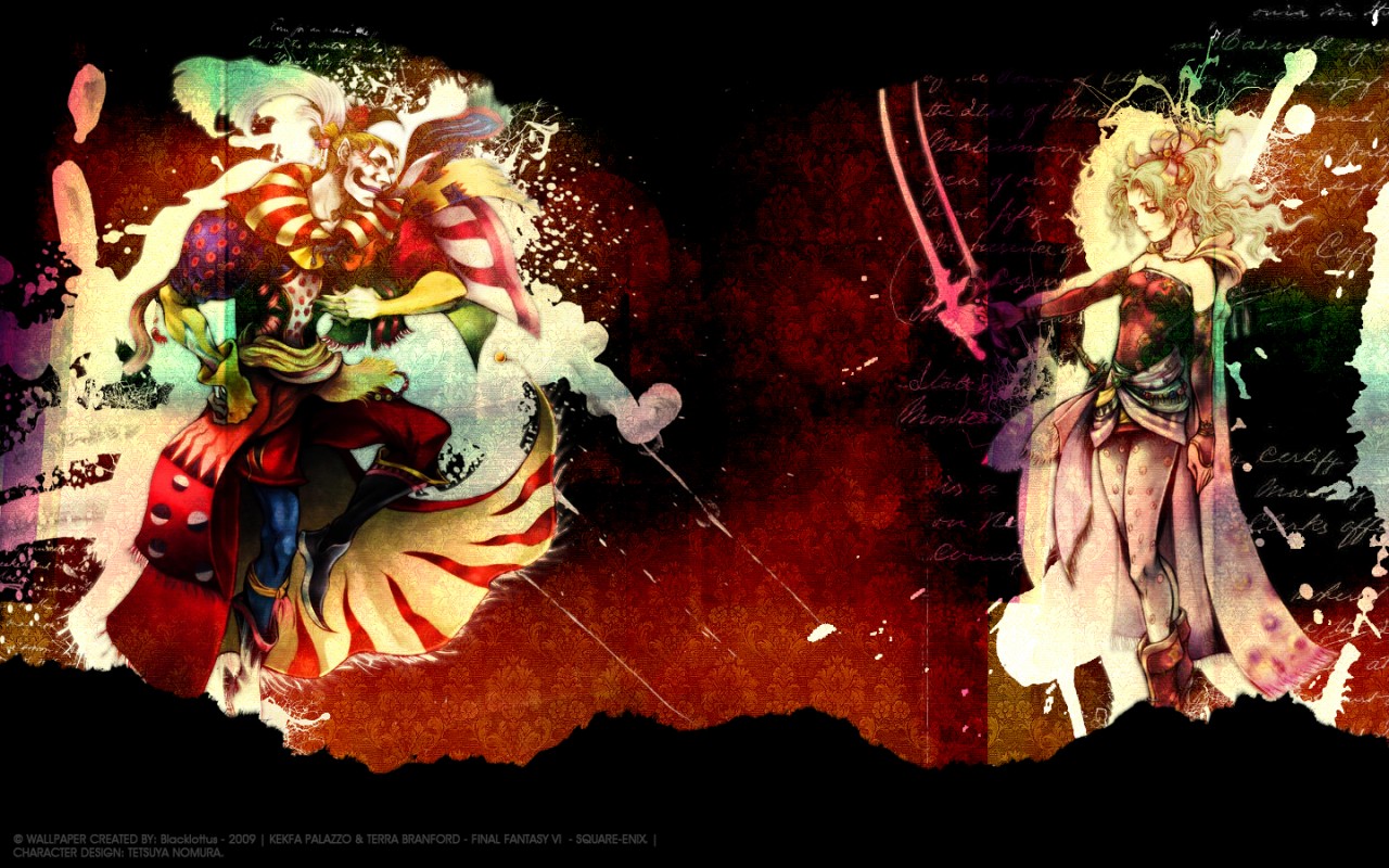 Final Fantasy VI characters artwork