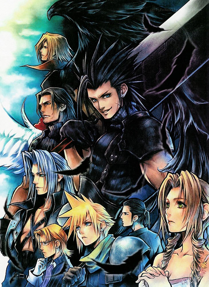 Final Fantasy VII cast illustration