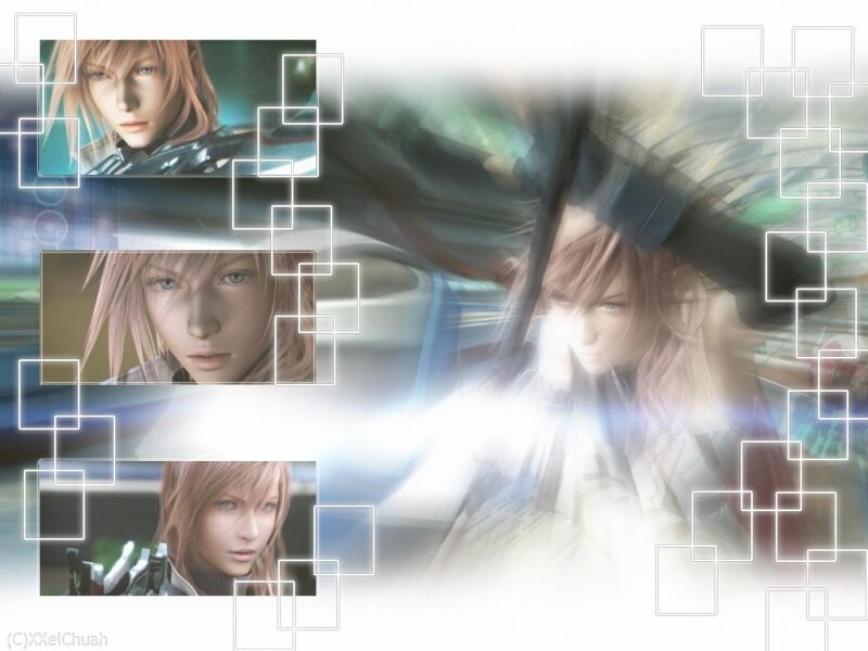 Final Fantasy VII character collage