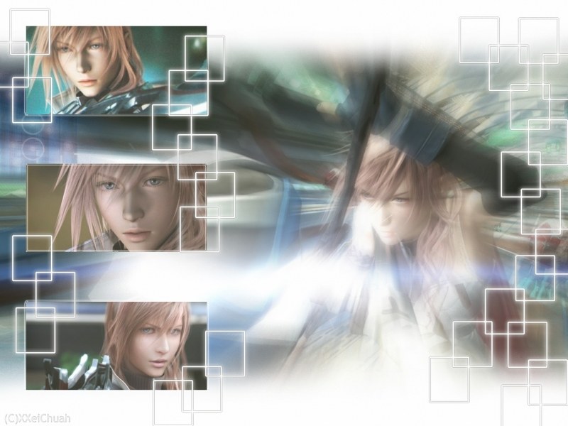 Final Fantasy VII character collage