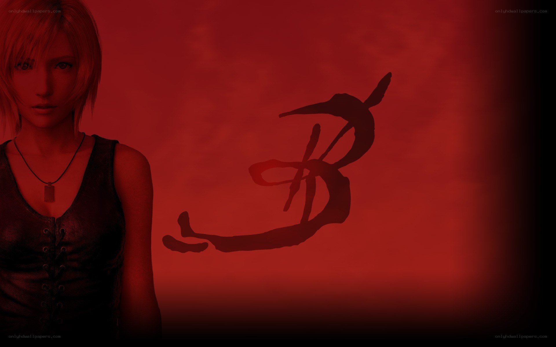 Final Fantasy VII character with symbol