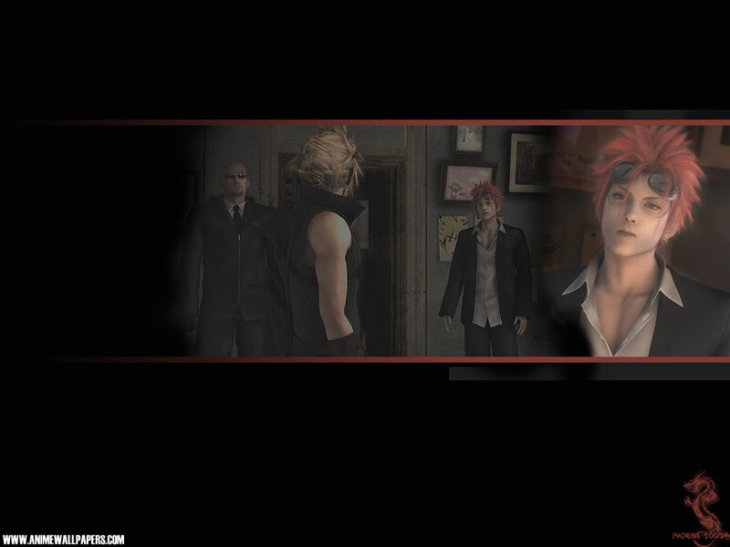 Final Fantasy VII characters in a room