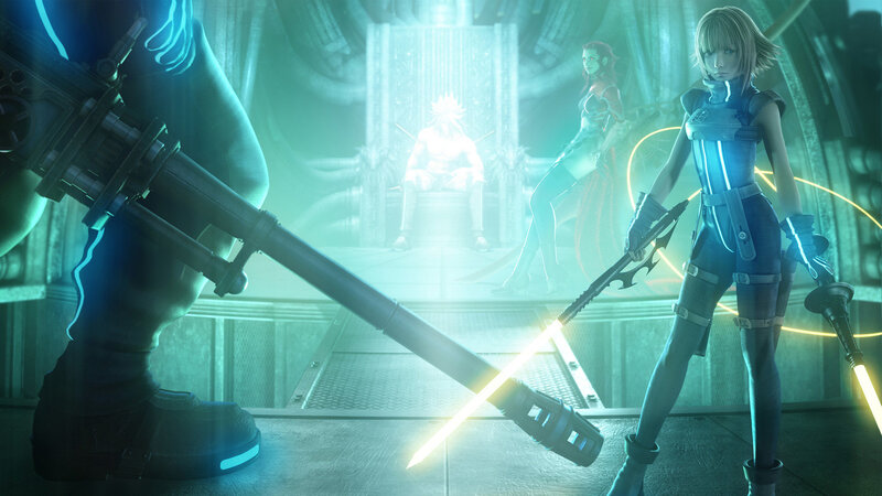Final Fantasy VII characters in battle